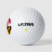 Maryland State Flag Festive Design Golfballen (Logo)