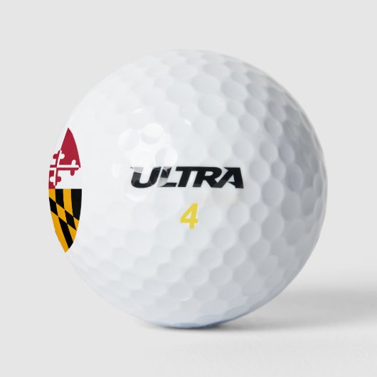 Maryland State Flag Festive Design Golfballen (Logo)