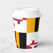 Maryland State Flag Festive Design Papieren Bekers (Rechts)
