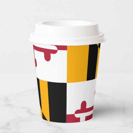 Maryland State Flag Festive Design Papieren Bekers (Rechts)