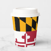 Maryland State Flag Festive Design Papieren Bekers (Voorkant)