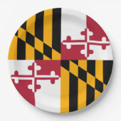 Maryland State Flag Festive Design Papieren Bordje (Voorkant)