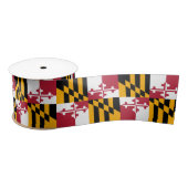 Maryland State Flag Festive Design Satijnen Lint (Spoel)