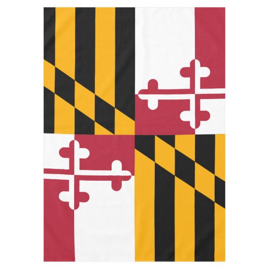 Maryland State Flag Festive Design Tafelkleed (Voorkant)