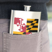 Maryland State Flag Graphic Heupfles (Voorbeeld)