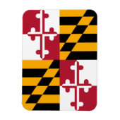 Maryland State Flag Graphic Magneet (Verticaal)