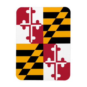 Maryland State Flag Graphic Magneet