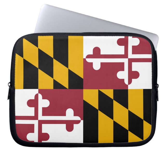 Maryland State Flag Laptophoes Laptop Sleeve (Voorkant)