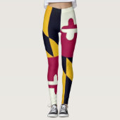 Maryland State Flag Leggings (Voorkant)