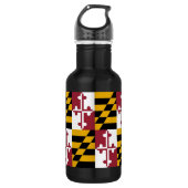 Maryland State Flag Liberty Bottle Waterfles (Voorkant)