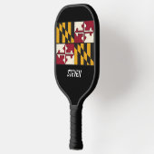 Maryland State Flag Pickleball Paddle (Links)