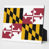 Maryland State Flag Plaque Fotoplaat (Zijkant)
