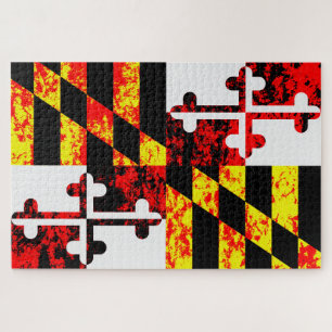 Maryland State Flag Pop Art Legpuzzel