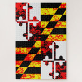 Maryland State Flag Pop Art Legpuzzel (Verticaal)