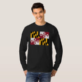 Maryland State Flag State Of Maryland Souvenir Ame T-shirt (Voorkant volledig)