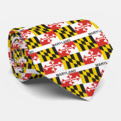 Maryland State Flag Stropdas (Opgerold)