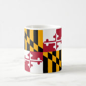Maryland State Flag Style Decor Koffiemok (Center)