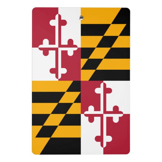 Maryland State Flag Style Decor Mini Klembord (Achterkant)