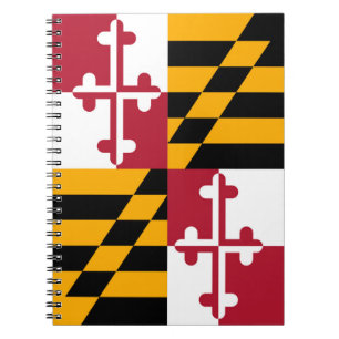 Maryland State Flag Style Decor Notitieboek