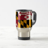 Maryland State Flag Style Decor Reisbeker (Voorkant rechts)