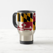 Maryland State Flag Style Decor Reisbeker (Voorkant links)