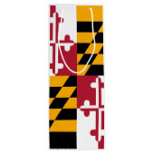 Maryland State Flag Style Decor Wijn Cadeautas (Achterkant)