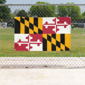 Maryland State Flag Stylish Decor Banner (Insitu)