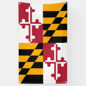 Maryland State Flag Stylish Decor Banner (Verticaal)