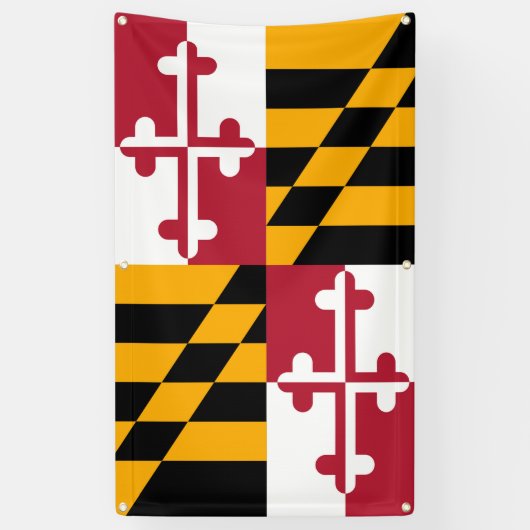 Maryland State Flag Stylish Decor Banner (Verticaal)