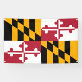 Maryland State Flag Stylish Decor Banner (Horizontaal)