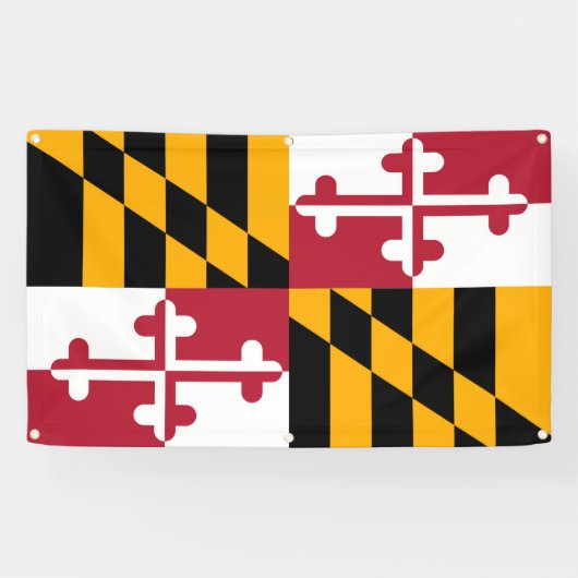 Maryland State Flag Stylish Decor Banner (Horizontaal)