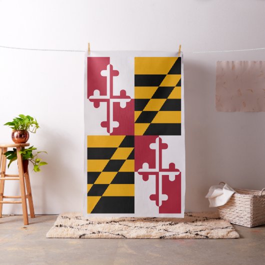 Maryland State Flag Stylish Decor Stof (Voorbeeld)