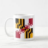 Maryland State Flag Stylish Display Koffiemok (Links)
