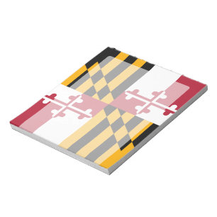 Maryland State Flag Stylish Display Notitieblok