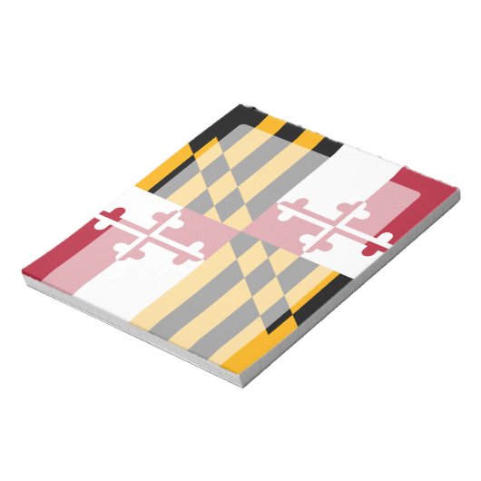 Maryland State Flag Stylish Display Notitieblok (Linkerzijde)