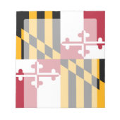 Maryland State Flag Stylish Display Notitieblok (Voorkant)