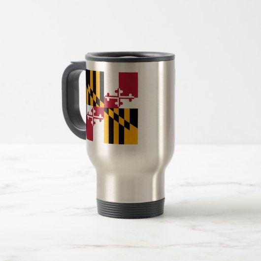Maryland State Flag Stylish Display Reisbeker (Voorkant links)