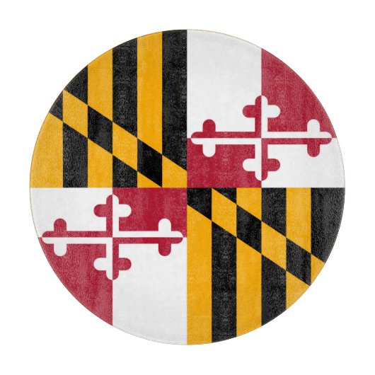 Maryland State Flag Stylish Display Snijplank (Voorkant)