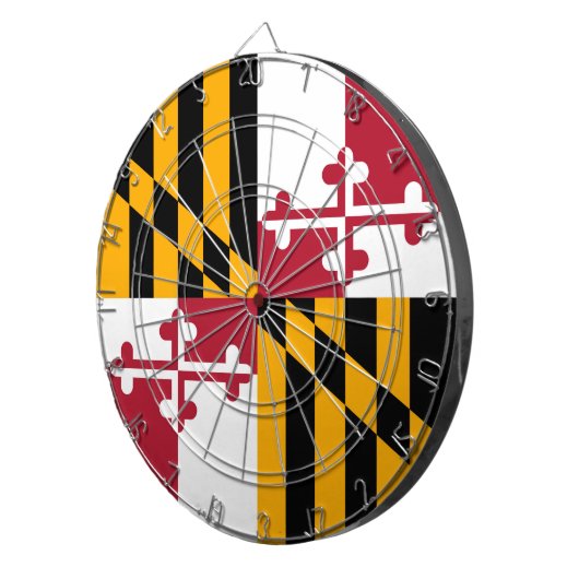 Maryland State Flag Stylish Graphic Dartbord (Voorkant Rechts)