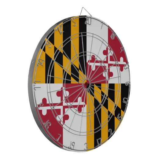 Maryland State Flag Stylish Graphic Dartbord (Voorkant Links)