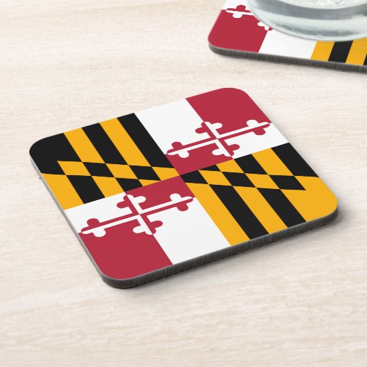 Maryland State Flag Stylish Graphic Drankjes Onderzetter (Linkerzijde)