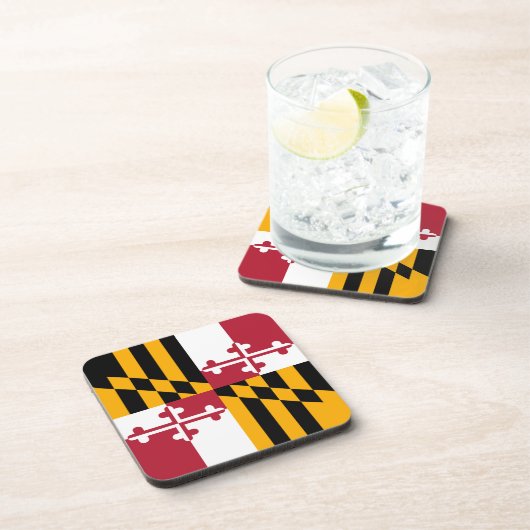 Maryland State Flag Stylish Graphic Drankjes Onderzetter (Rechterzijde)