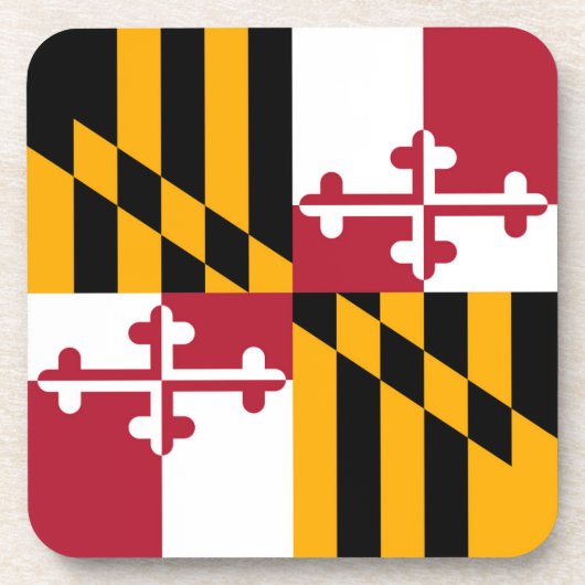Maryland State Flag Stylish Graphic Drankjes Onderzetter (Voorkant)