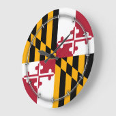 Maryland State Flag Stylish Graphic Grote Klok (Hoek)