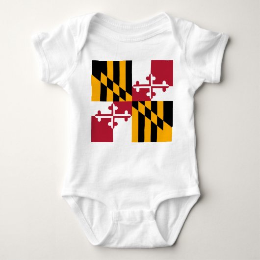Maryland State Flag Stylish Romper (Voorkant)