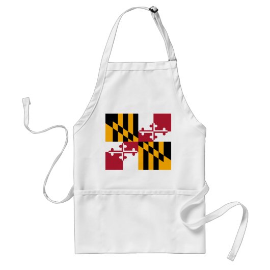 Maryland State Flag Stylish Standaard Schort (Voorkant)