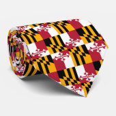 Maryland State Flag Stylish Stropdas (Opgerold)