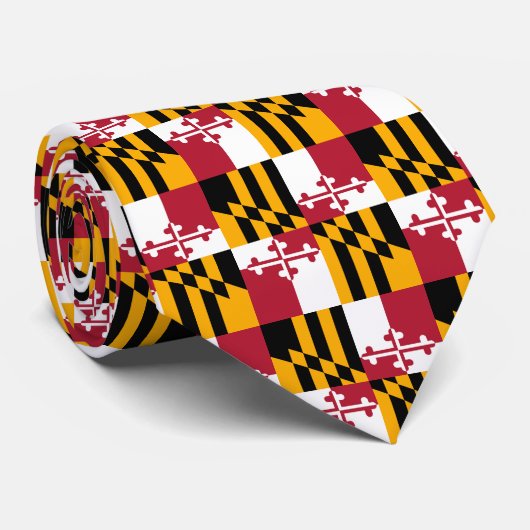 Maryland State Flag Stylish Stropdas (Opgerold)
