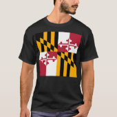 Maryland State Flag Stylish T-shirt (Voorkant)