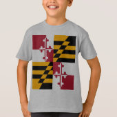 Maryland State Flag Stylish T-shirt (Voorkant)